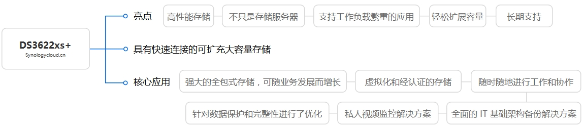 DS3622xs+核心应用及特色拓扑图